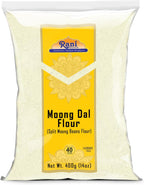 Rani Moong Flour (Mung Bean Flour, Green Gram Flour) 14oz (400g) ~ All Natural | Vegan | Gluten Friendly | NON-GMO | Kosher | Indian Origin