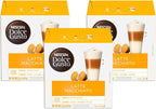 Dolce Gusto Nescafe Coffee Pods, Latte Macchiato, 16 Count, Pack of 3