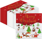 AIBIIN 50Pcs Christmas Napkins Decorations, Disposable Paper Napkins Guest Dinner Hand Napkin Tableware for Christmas Birthday Baby Shower Party Supplies Decor