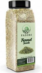 Fasori Fennel Seeds Whole 14 oz (397 g) – Premium Dried Fennel Seed, Aromatic Mediterranean & Indian Spice for Cooking, Tea & Seasoning