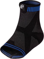 Pro-Tec Athletics 3D Flat Ankle Support, Custom Fit, Breathable Fabric, Multi-Directional Stretch for Support and Flexibility