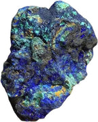 Erliway 1 Pcs Azurite Raw Stone, Natural Raw Azurite Malachite Crystal, 1.2-1.57" Rough Azurite Malachite Mineral Specimen Combination Stone for Home Office Decor Display & Spiritual Use