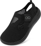 XIHALOOK Womens Flat Sandals Closed Toe Summer Breathable Mesh Sandals for Beach Travel Casual Walking Shoes Zero Drop Wide Barefoot Shoes