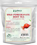 Merja Herbs Wild Pomegranate Root Tea - Antioxidant - Natural Caffeine Free - Loose Tea - 100% Natural & Premium Quality 70gr