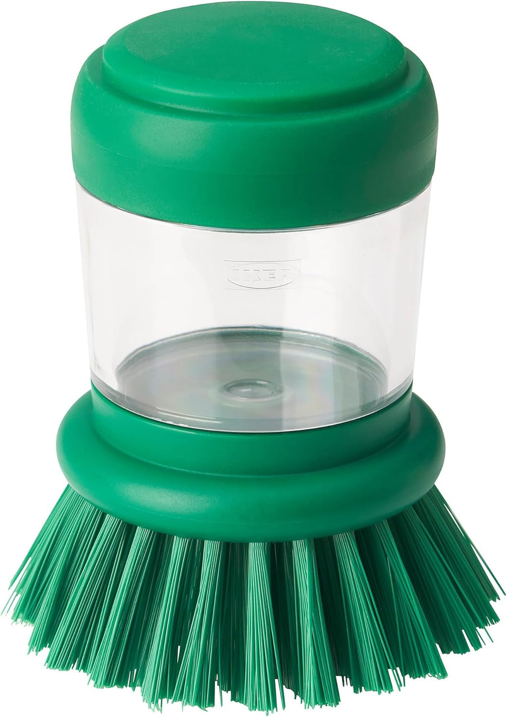 VIDEVECKMAL dish-washing brush with dispenser, bright green