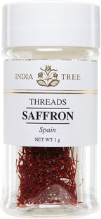 India Tree Saffron Threads, 1 gram (Pack of 2)