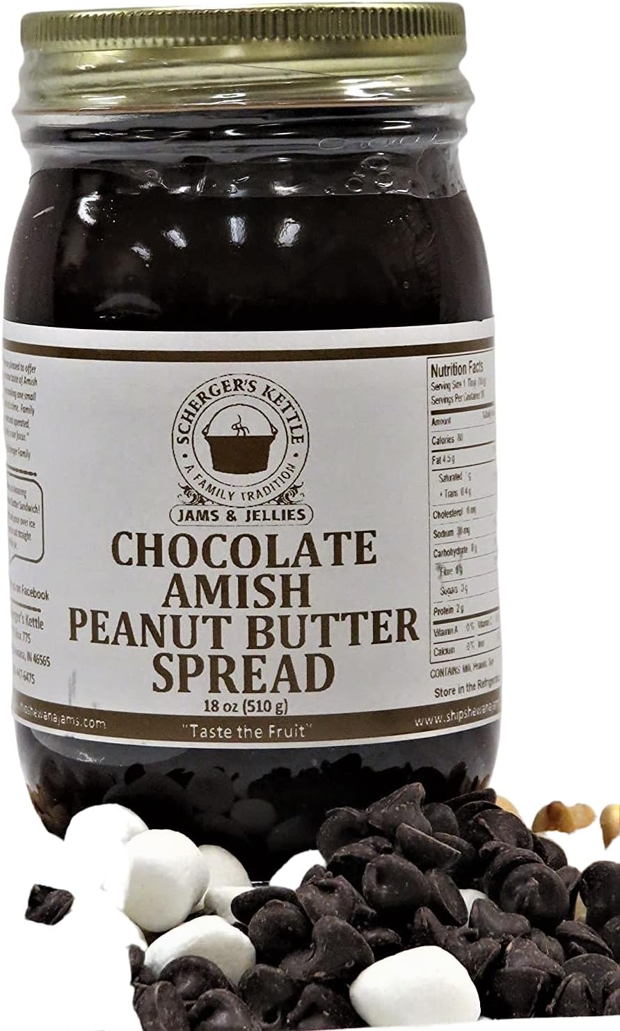 Chocolate Amish Peanut Butter Spread, 18 oz