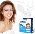 Adjustable Fake Teeth Veneers Kit – Instant Smile Covers for Broken or Missing Teeth, Natural Fit Cosmetic Dental Veneers, Upper & Lower Temporary Tooth Cover Set