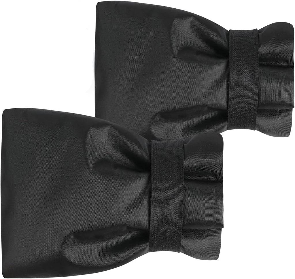 Outdoor Faucet Cover Socks for Winter Freeze Protection, 7.09" W x 9.06" H, Velcro Thickened Anti-Freeze Outdoor Tap Cover, Reusable Waterproof Insulated Spigot backflow Cover,Black, 2Pcs