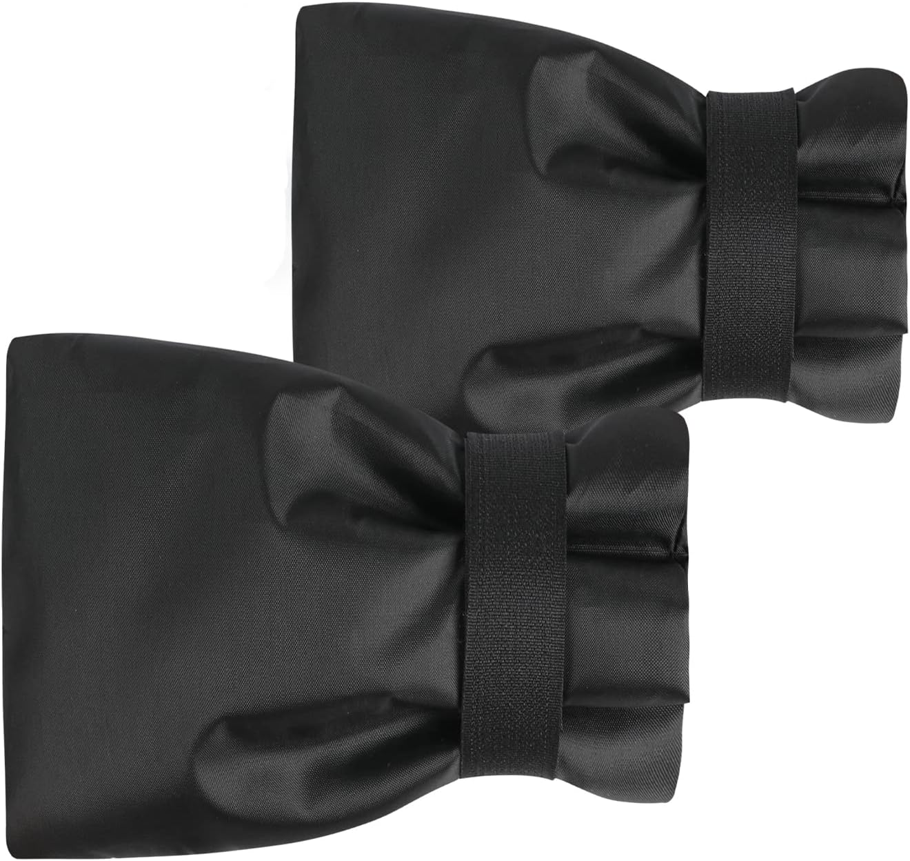 Outdoor Faucet Cover Socks for Winter Freeze Protection, 7.09" W x 9.06" H, Velcro Thickened Anti-Freeze Outdoor Tap Cover, Reusable Waterproof Insulated Spigot backflow Cover,Black, 2Pcs
