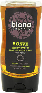 Biona Organic Squeezy Agave Syrup Light 250 ml (Pack of 3)