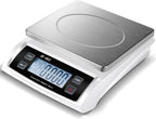 Copkim Large Digital Kitchen Scale 66LB 30kg Commercial Food Scale Stainless Bread Scale with LCD Display Commercial Weighing Devices for Baking Cooking(Silver)
