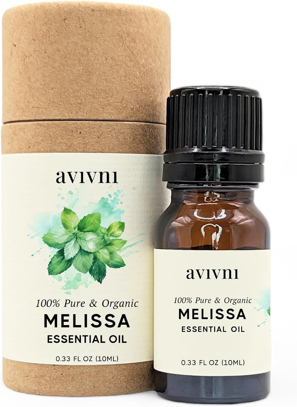 Avivni Melissa Essential Oil Blend - 100% Pure & Natural, Undiluted for Aromatherapy, Hair, Skin, Diffuser (0.33oz - 10ml)