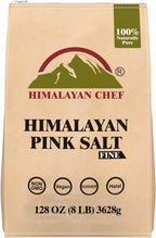 Himalayan Chef Pink Himalayan Salt Extra Fine Grain, 8 lbs Bag - Pure, Natural, Kosher, Non-GMO, Mineral-Rich, for Cooking, Seasoning, Baking, Table Use