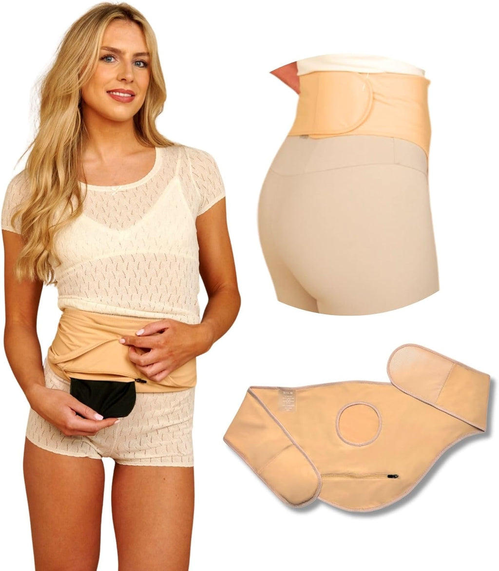 SIIL Ostomy Bag Covers for Women - Colostomy Belt | FSA&FHA Approve | Stoma Pouch | Illeostomy | Stoma Pouch | Ostomy Wrap