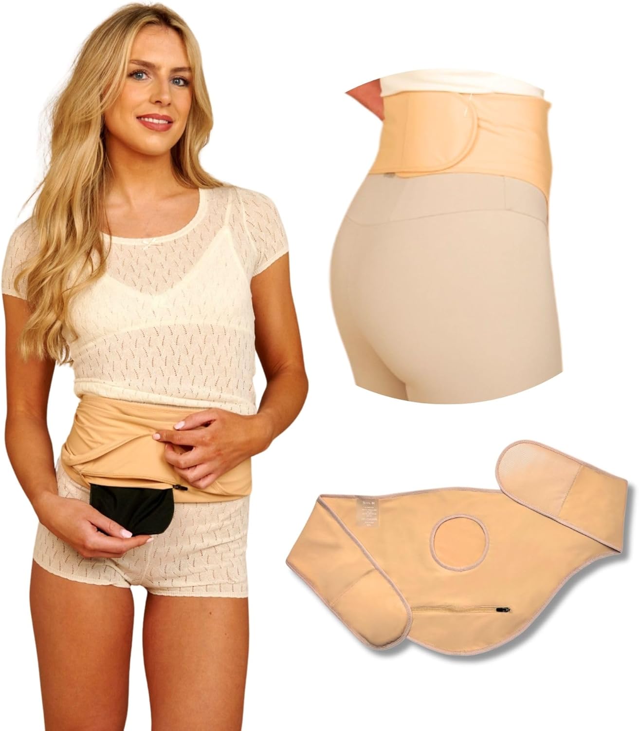 SIIL Ostomy Bag Covers for Women - Colostomy Belt | FSA&FHA Approve | Stoma Pouch | Illeostomy | Stoma Pouch | Ostomy Wrap