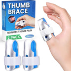 Thumb Brace (2 Pack) Trigger Thumb Splint, Thumb Splint for Pain Relief, Thumb Stabilizer, Thumb Brace Right Hand for Arthritis, Mallet Finger, Also Fits Index, Ring, Pinky, Little, Small Fingers