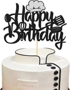 Chef Happy Birthday Cake Topper - Cooking Theme Cake Decoration for Men's and Women's Birthday Party Decorations