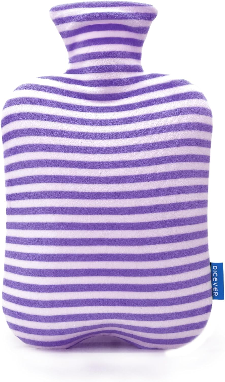 Hot Water Bottle with Soft Cover, 2L Hot Water Bag for Menstrual Cramps, Neck and Shoulder Pain Relief, Hot and Cold Therapies, Hand Feet Warmer, Light Purple
