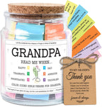 NewEleven Easter Basket Stuffers For Grandpa - Christian Present, Grandpa Gifts From Granddaughter, Grandson - Grandpa Birthday Gift For Grandfather, New Granddad, PaPa - Bible Verse Jar