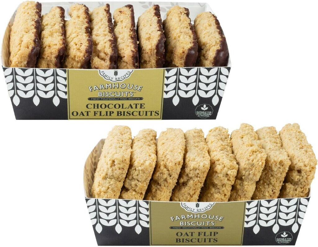 Farmhouse Dark Chocolate & Oat Flip Biscuits Sweet Box in a Premier Life Store Box