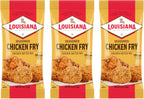 Louisiana Seasoned Chicken Fry Batter Pack of 3 Crispy Southern Coating Mix for Fried Chicken Delicious and Convenient