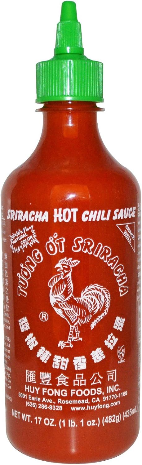 Huy Fong Foods Inc., Sriracha, Hot Chili Sauce, 17 oz (482 g) - 2pc