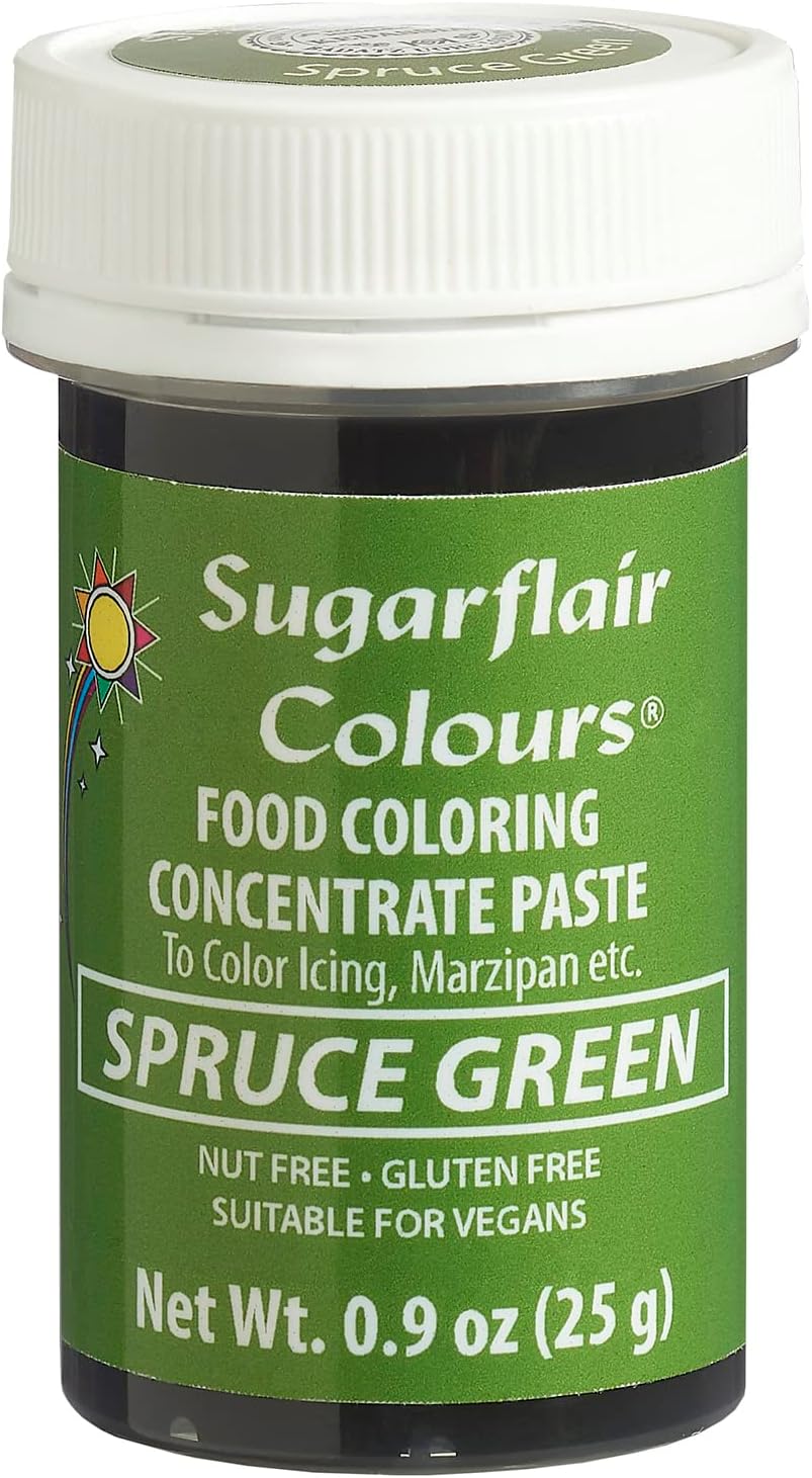 Sugarflair Food Coloring Concentrate Paste, 25 Grams Spruce Green