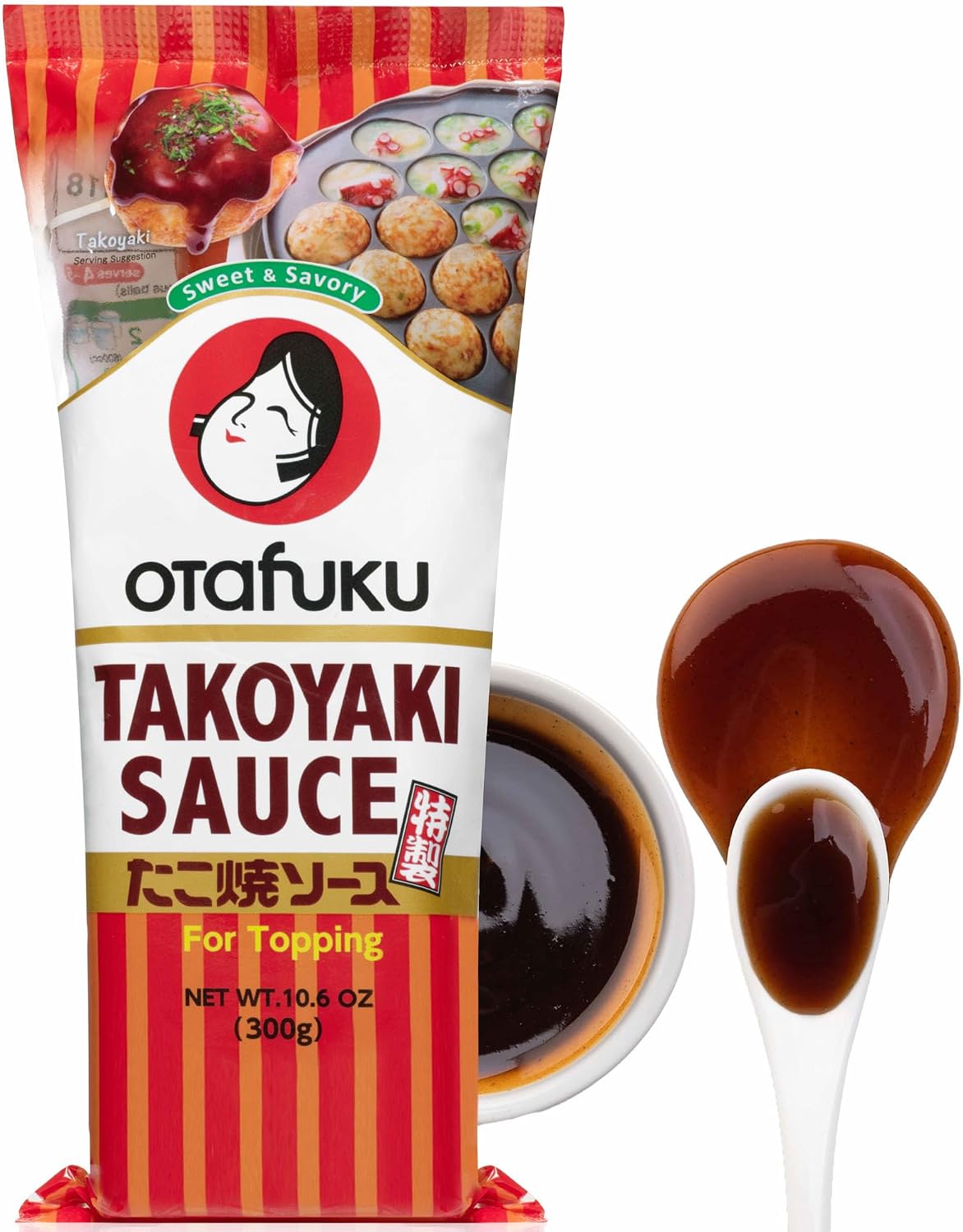 Otafuku Takoyaki Sauce from Japan - Delicious Original Japanese Flavor for Takoyaki Balls (10.6 Ounces)