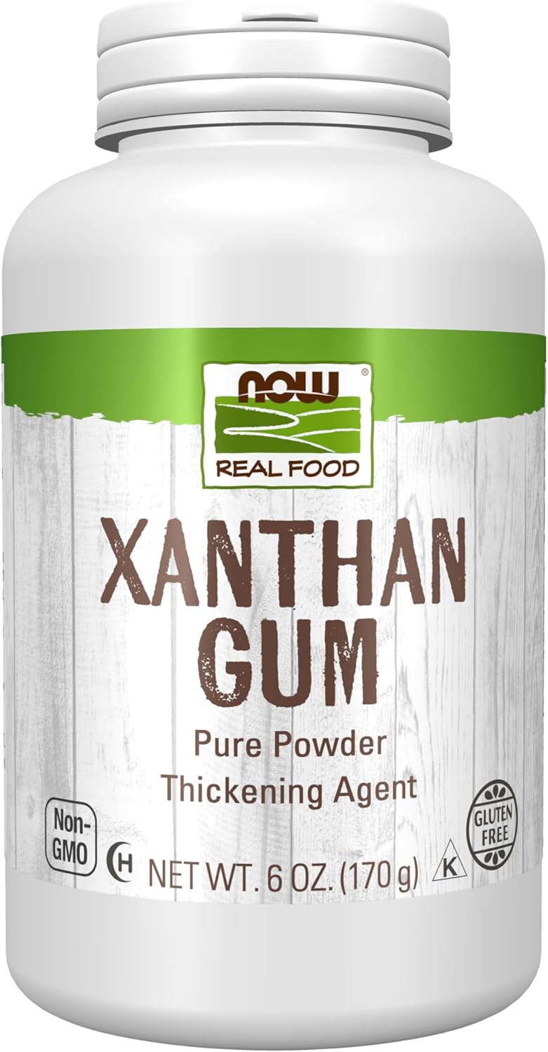NOW Foods, Xanthan Gum Pure Powder, Kosher and Gluten-Free Natural Thickener, 6-Ounce