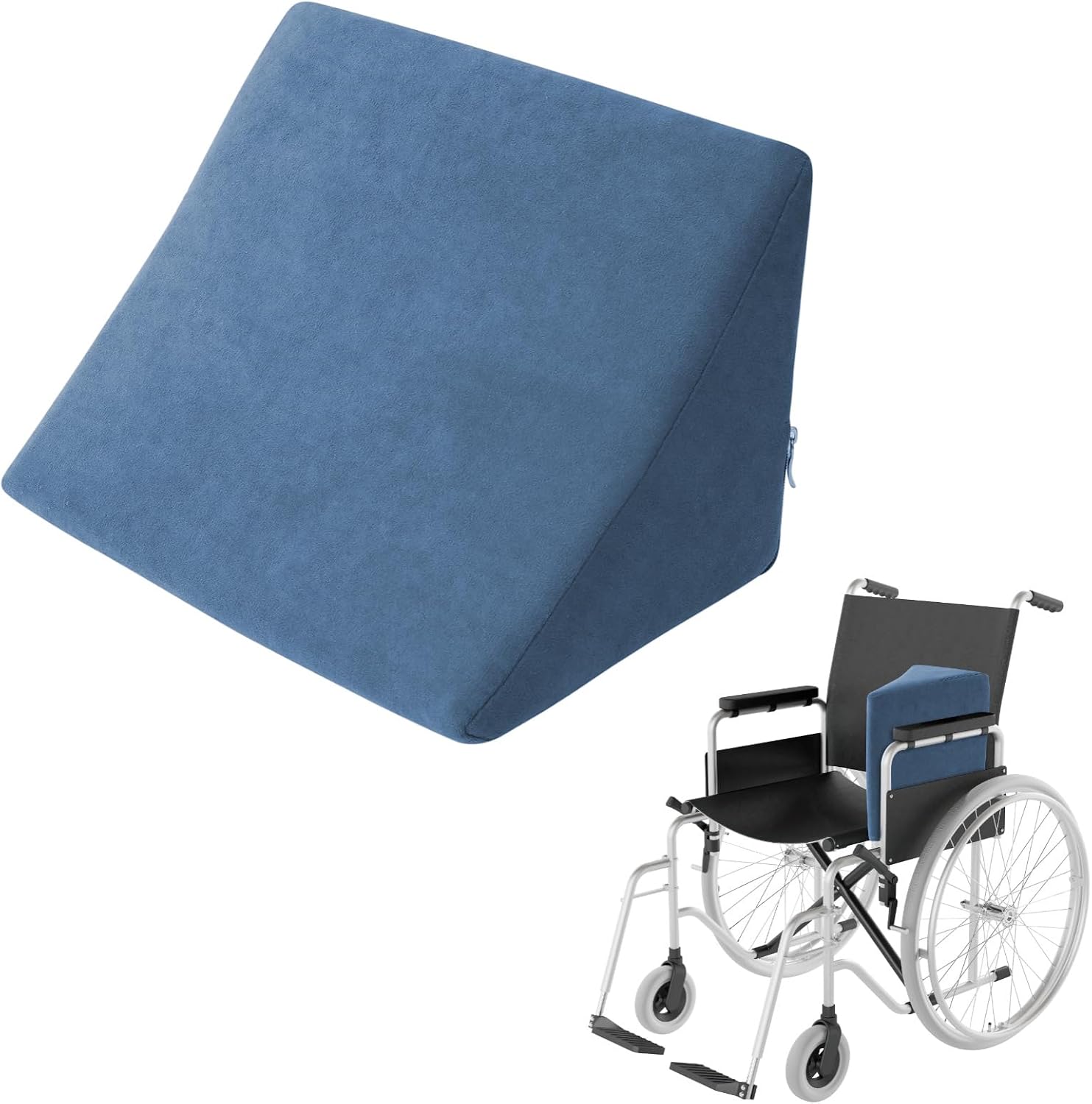 Lateral Support for Wheelchair, Lateral Arm Support, Back Supports Pads for Wheelchair Side Guards (Blue)
