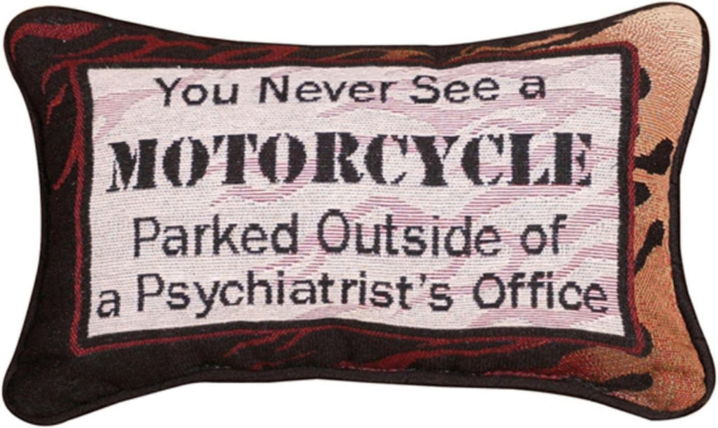 You Never See A Motorcycle.. Word Pillow