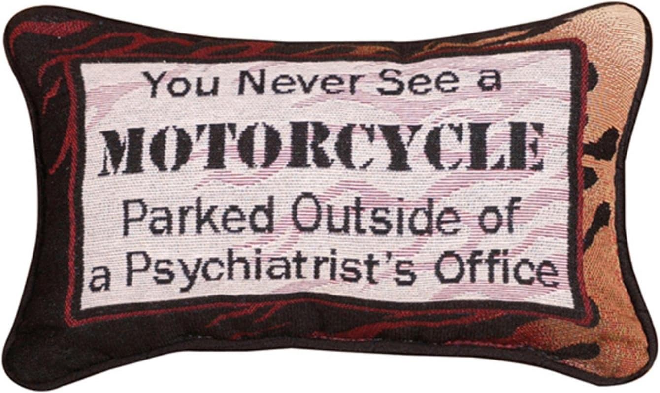 You Never See A Motorcycle.. Word Pillow
