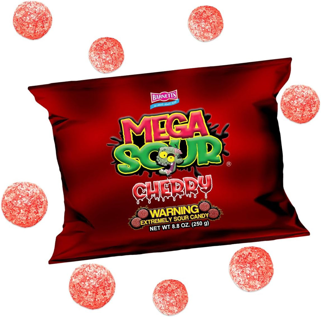 Barnetts Sweets Mega Sour Candy Cherry 250g