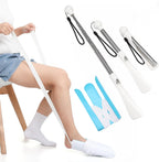 Fanwer Sock Aid Kit -Sock Aide Device for Seniors with Adjustable Shoe Horn, Flexible Sock Helper Easy On Easy Off, Sock Assist Device for Elderly, Pregnant, Hip Surgery Recovery Aids for Daily Living