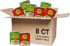 The Good Crisp Company Minis Variety Pack Gluten-Free Potato Chips, 1.6 Oz Cans (Pack of 8), Non-GMO, Allergen Friendly, Potato Chip Snack Pack