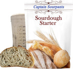Mature Sourdough Starter Culture – 100+ Years Old Dehydrated Sourdough Starter Kit for Delicious Homemade Sourdough Bread – All-Natural and Healthy - Beginner Friendly, Fast reactivation and Expert Support