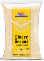 Rani Ginger (Adarak) Powder Ground, Spice 3.5oz (100g) ~ All Natural | Vegan | Gluten Friendly | NON-GMO | Kosher | Indian Origin