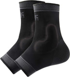 Adjustable Foot Socks, Ankle Brace Compression Support Sleeve with Silicone Gel, Arch Support - Boosts Recovery from Joint Pain, Sprain, Plantar Fasciitis (Black-XLarge)