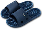 HQSLPS Massage Slippers Acupressure Foot Open Toe Reflexology Sandals Relief Neuropathy Arthritis Plantar Foot Pain Plantar Fasciitis Slippers Women Men Indoor Non-Slip for Bath Shower, Blue, 9-9.5
