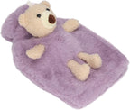 Hot Water Bottle with Cute Stuffed Animal Cover, Multifunctional 1000ml Capacity Wide Mouth Warm Water Bag, Cute Cartoon Bear Hot Water Bottle for Homes Office ()