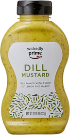 Amazon Brand - Wickedly Prime Mustard, Dill, 11.75 Ounce