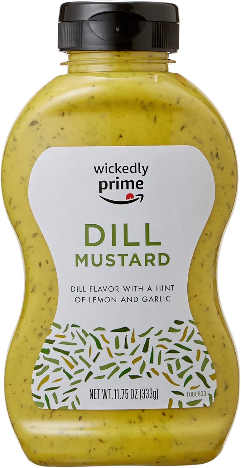 Amazon Brand - Wickedly Prime Mustard, Dill, 11.75 Ounce