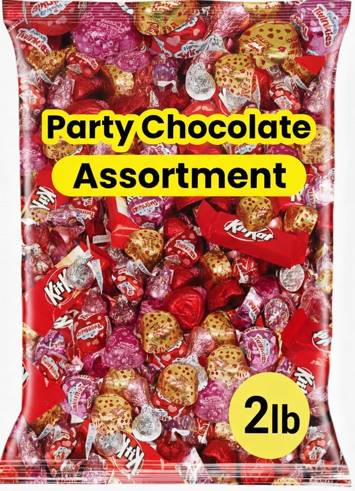 Chocolate Variety Pack, 2 Pounds Bulk Chocolate Candy Assortment For Sharing And Exchanges, Individually Wrapped Chocolates For Classroom Swap, Office Candy Bowl, Parties, Gift Bags