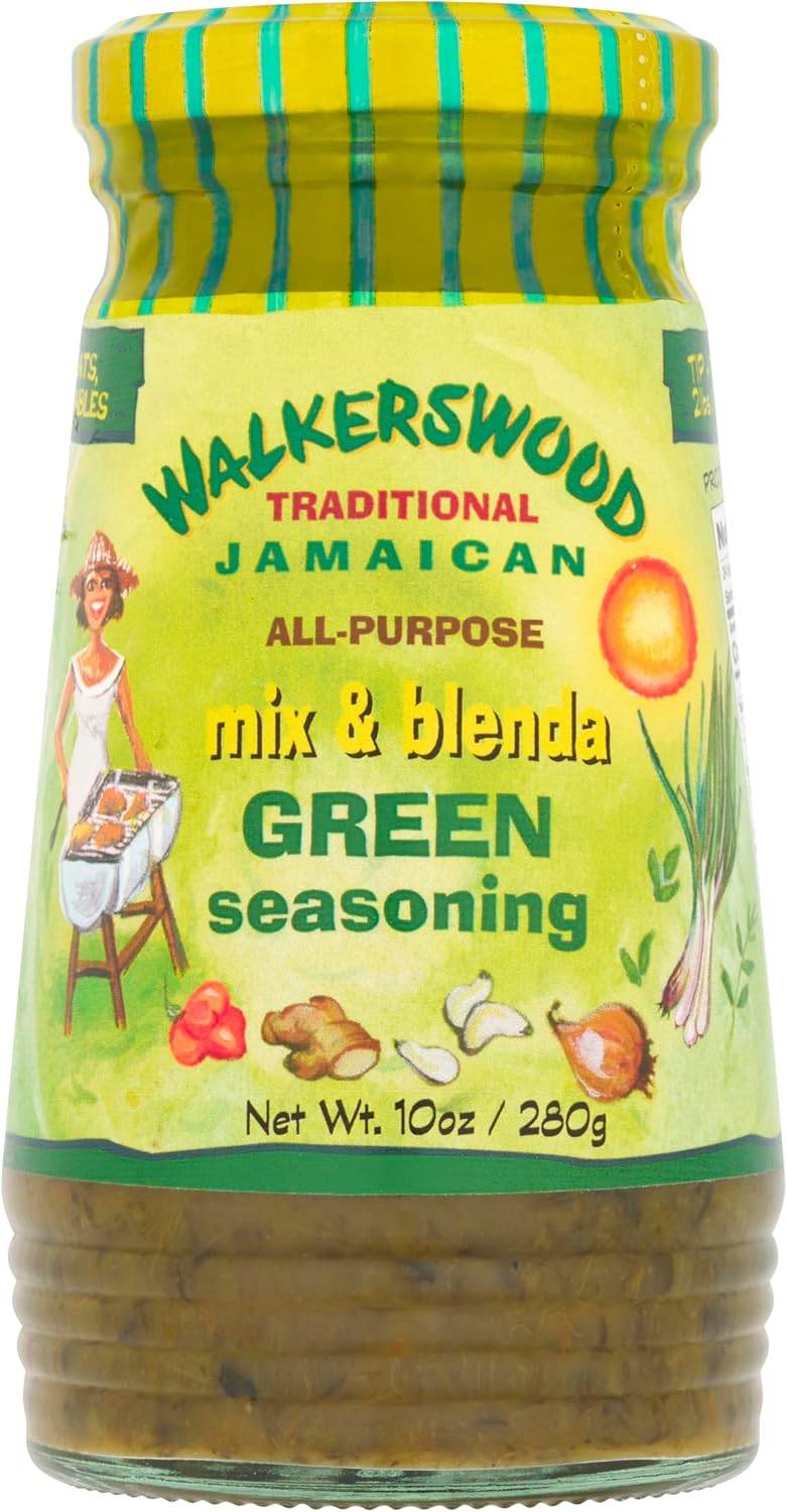 WALKERSWOOD JAMAICAN ALL PURPOSE SEASONING MIX & BLENDA GREEN SEASONING (Pack of 1)