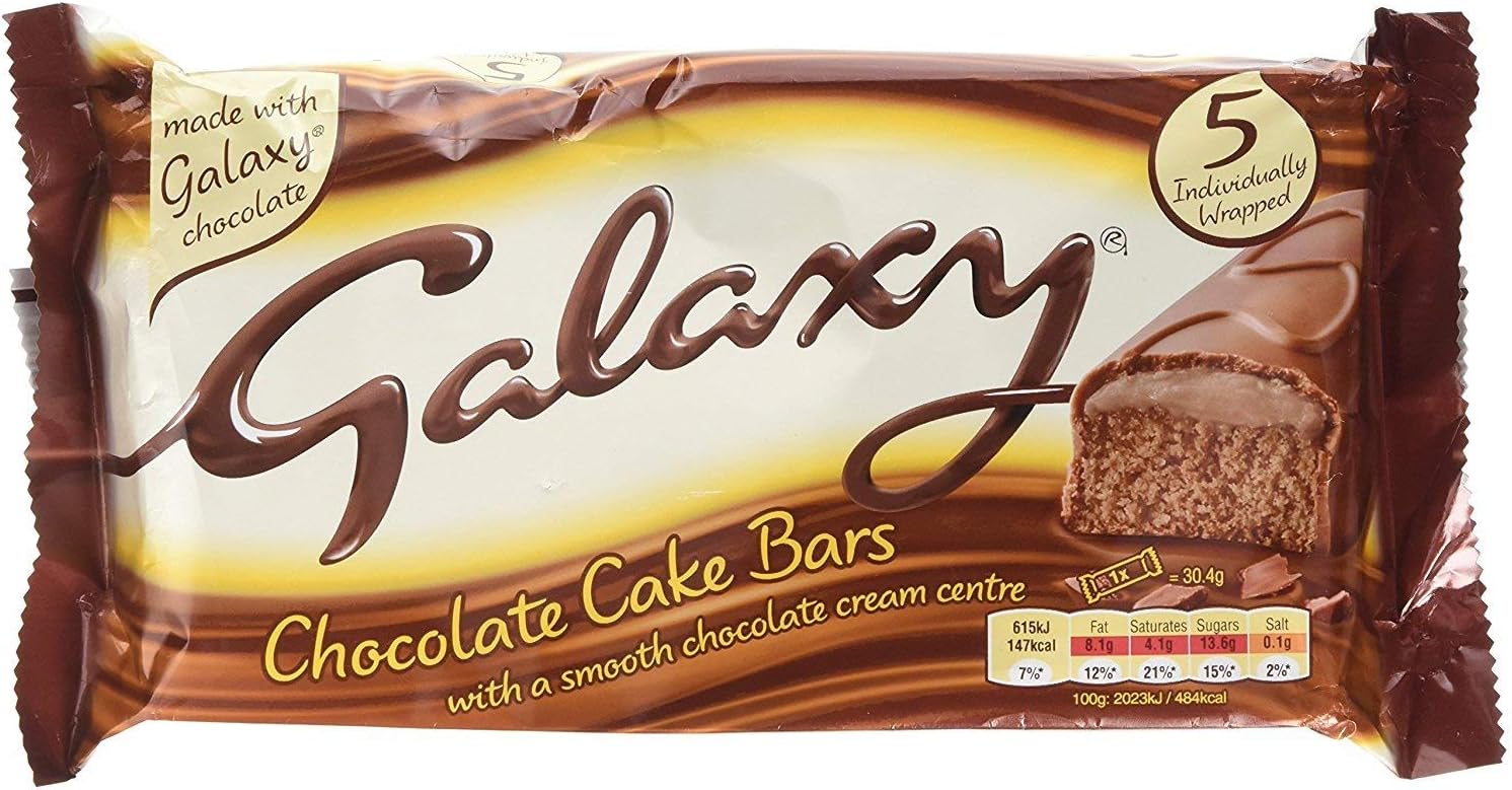 McVities Galaxy Cake Bars 5 Pack 150g