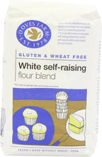 Doves Farm Gluten & Wheat Free White Self-Raising Flour Blend (1Kg) - Pack of 2