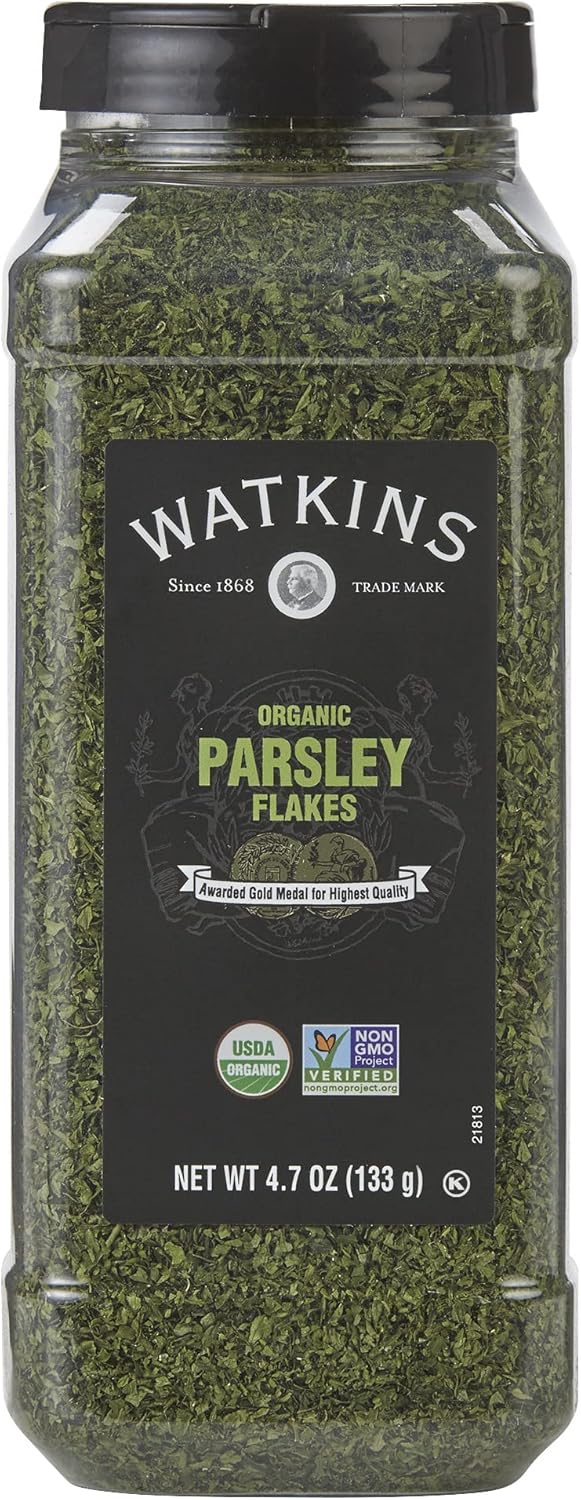 Watkins Gourmet Spice, Organic Parsley, Bulk Food Service Size, 4.7 oz (Pack of 1)