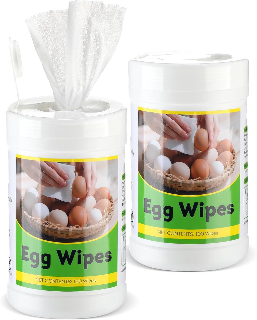 200 Pcs Egg Washer for Fresh Egg, Disinfectant Cleaning Wipes for Chicken Poultry Coop Cleaning Accessories