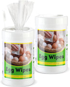 200 Pcs Egg Washer for Fresh Egg, Disinfectant Cleaning Wipes for Chicken Poultry Coop Cleaning Accessories